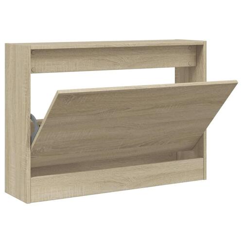 Skoreol 80x21x57 cm konstrueret træ sonoma-eg