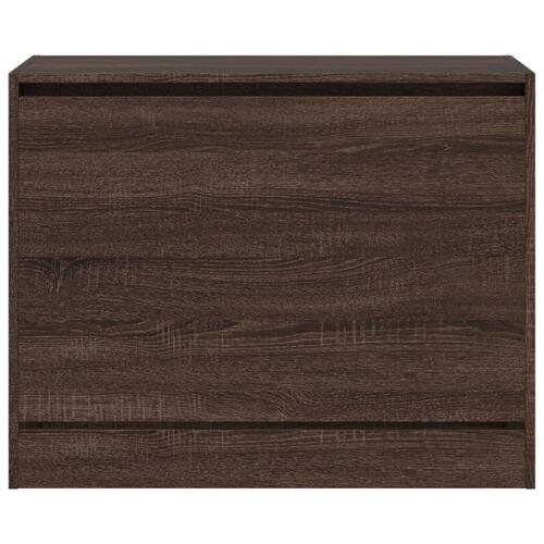 Skoreol 80x34x63 cm konstrueret træ brun egetræsfarve
