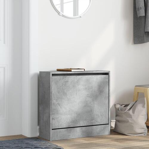 Skoreol 60x21x57 cm konstrueret træ betongrå