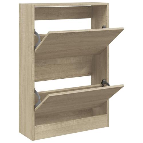 Skoreol 660x21x87,5 cm konstrueret træ sonoma-eg
