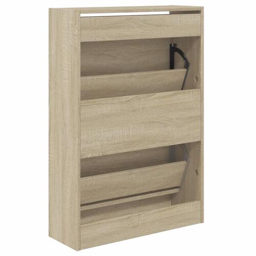 Skoreol 660x21x87,5 cm konstrueret træ sonoma-eg