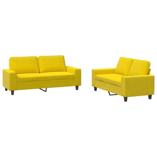 2 personers sofa stof lysegul