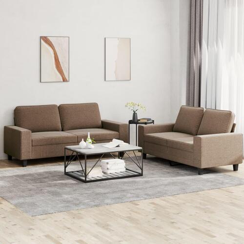 2 personers sofa stof brun