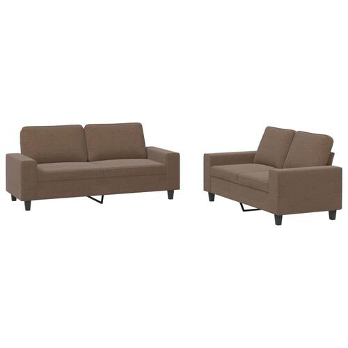 2 personers sofa stof brun