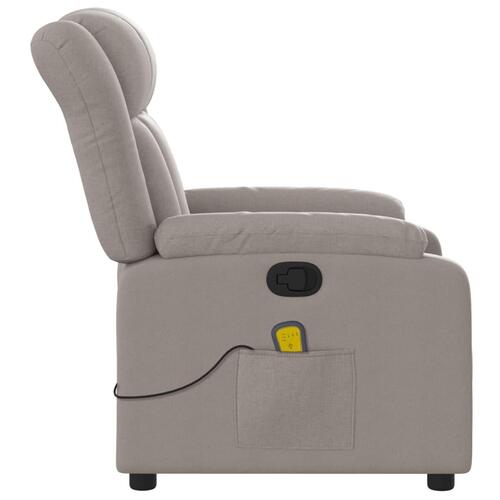 Massagestol stof gråbrun