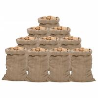 Jutesække 10 stk. 60x105 cm 100 % jute 340 g/m2