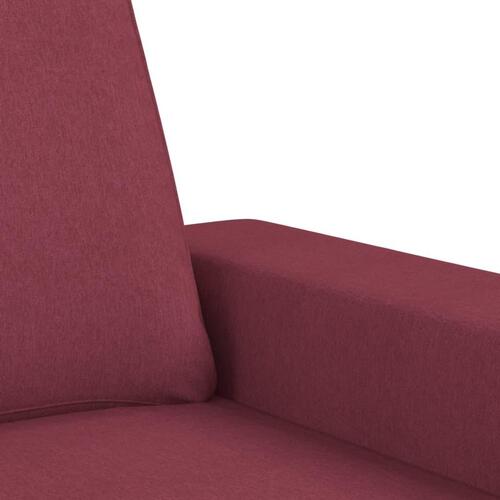 2 personers sofa stof vinrød