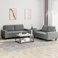 2 personers sofa stof mørkegrå