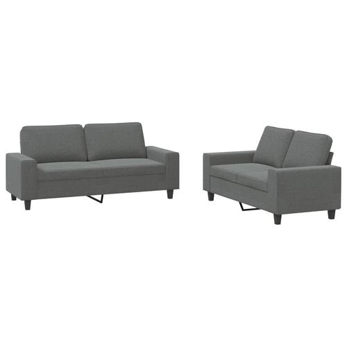 2 personers sofa stof mørkegrå