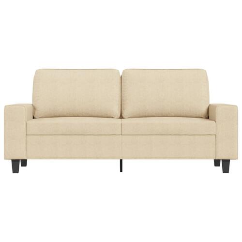 2-personers sofa 140 cm stof cremefarvet