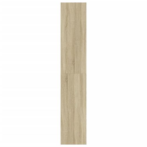 Skoskab med 4 vippeskuffer 80x34x187,5 cm sonoma-eg