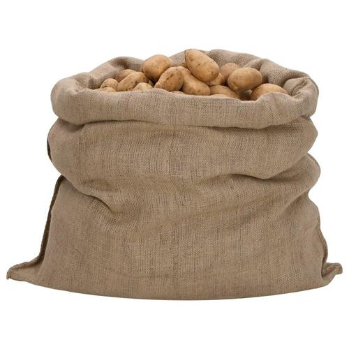 Jutesække 30 stk. 100x110 cm 100 % jute 340 g/m2
