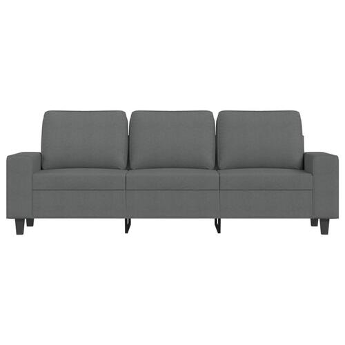 3-personers sofa 180 cm stof mørkegrå