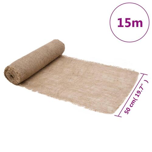 Juterulle 0,5x15 m 200 gsm 100 % jute