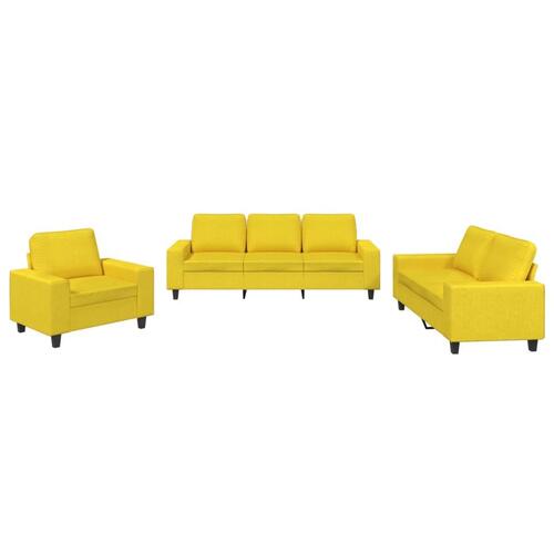 3 personers sofa stof lysegul