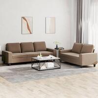 2 personers sofa stof brun