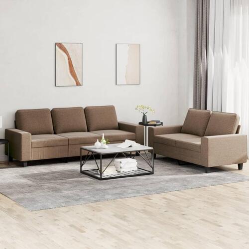 2 personers sofa stof brun