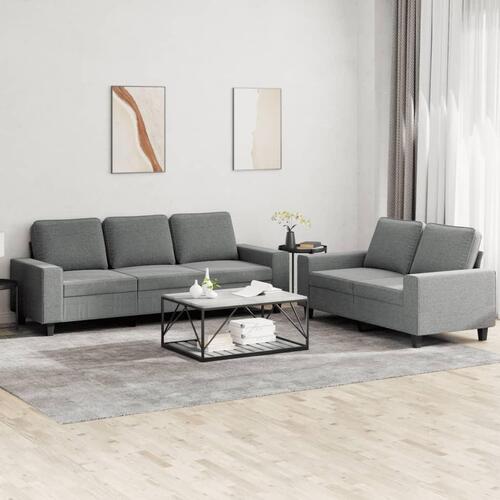 2 personers sofa stof mørkegrå