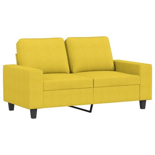 2 personers sofa stof lysegul