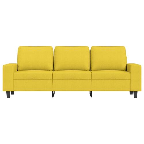 3-personers sofa 180 cm stof lysegul