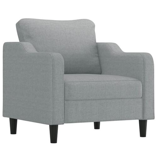 3 personers sofa med hynder stof lysegrå