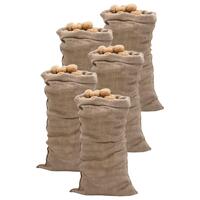 Jutesække 5 stk. 65x135 cm 100 % jute 220 g/m2