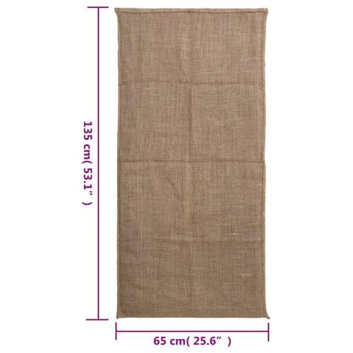 Jutesække 5 stk. 65x135 cm 100 % jute 220 g/m2