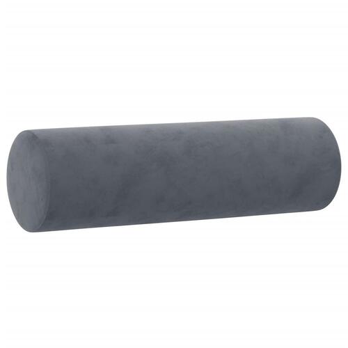 Sofasæt 4 dele med puder velour mørkegrå