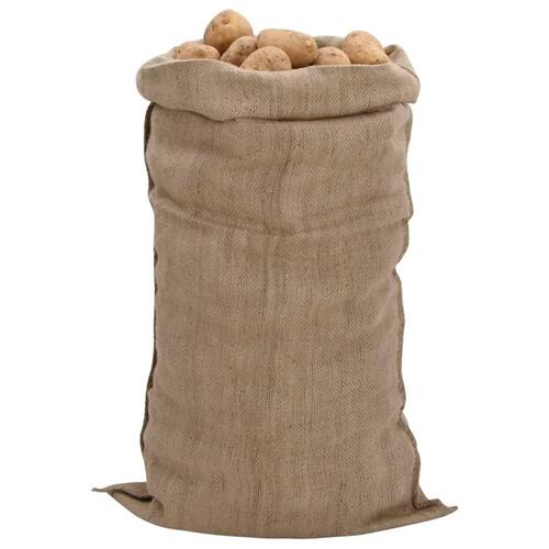 Jutesække 5 stk. 65x135 cm 100 % jute 340 g/m2