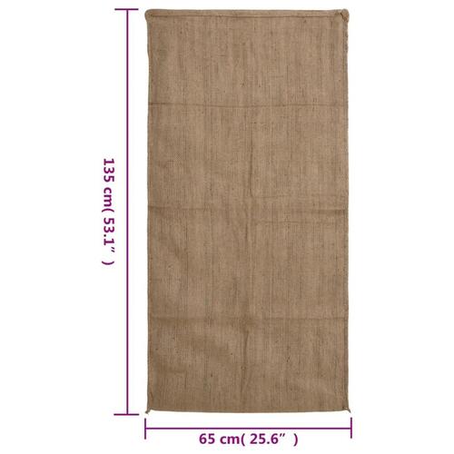 Jutesække 5 stk. 65x135 cm 100 % jute 340 g/m2