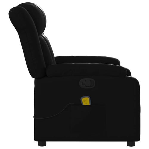 Massagestol kunstlæder sort