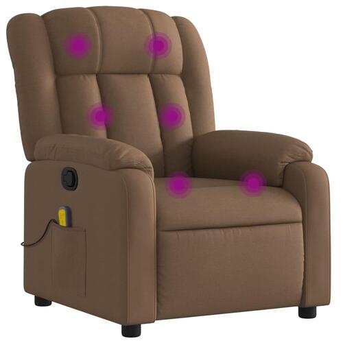 Massagestol stof brun