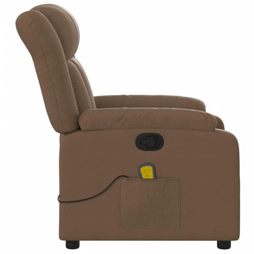 Massagestol stof brun
