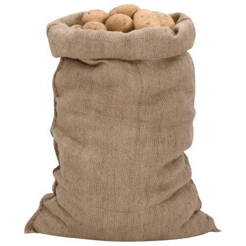 Jutesække 30 stk. 60x105 cm 100 % jute 340 g/m2