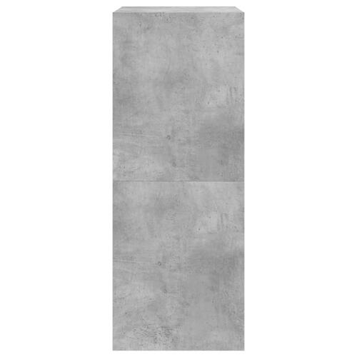 Skoskab med 2 vippeskuffer 80x42x108 cm betongrå