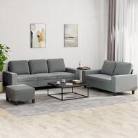 3 personers sofa stof mørkegrå