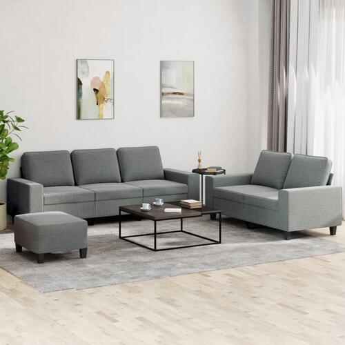 3 personers sofa stof mørkegrå