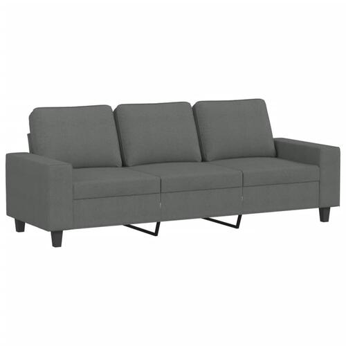 Sofasæt 4 dele stof mørkegrå