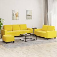 3 personers sofa stof lysegul