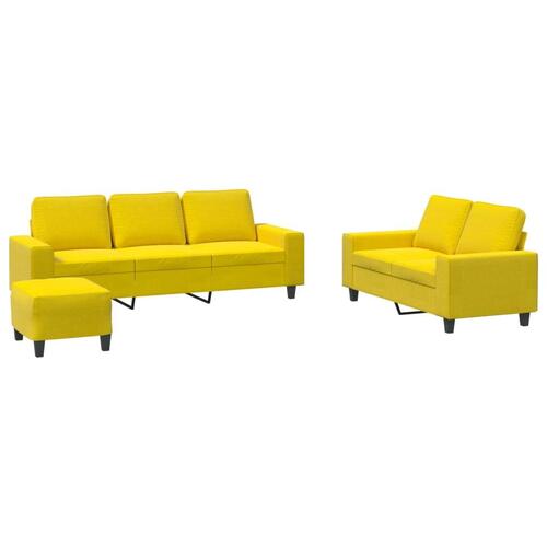 3 personers sofa stof lysegul