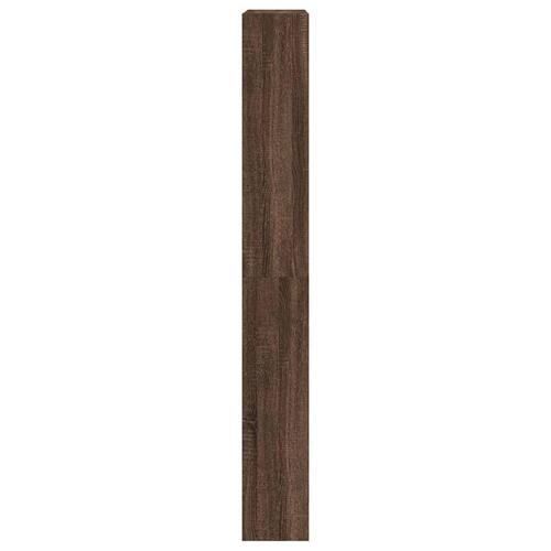 Skoskab med 4 vippeskuffer 80x21x163,5 cm brunt egetræ