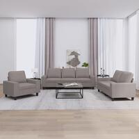 3 personers sofa stof gråbrun