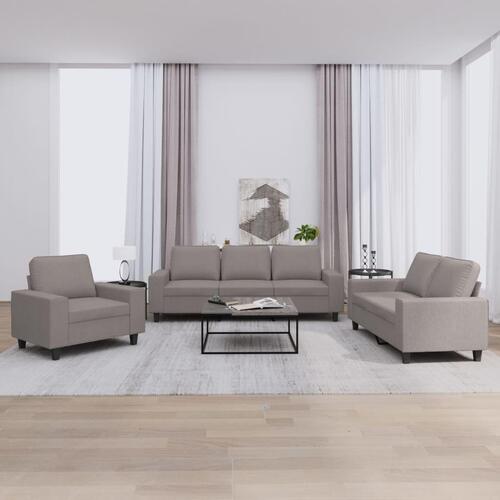 3 personers sofa stof gråbrun