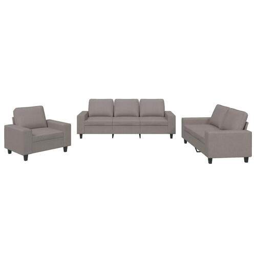 3 personers sofa stof gråbrun