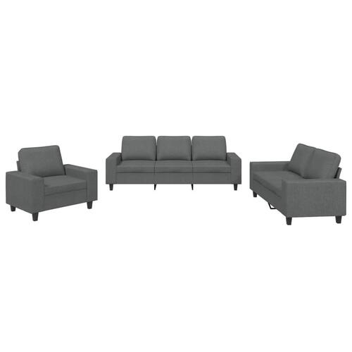 3 personers sofa stof mørkegrå