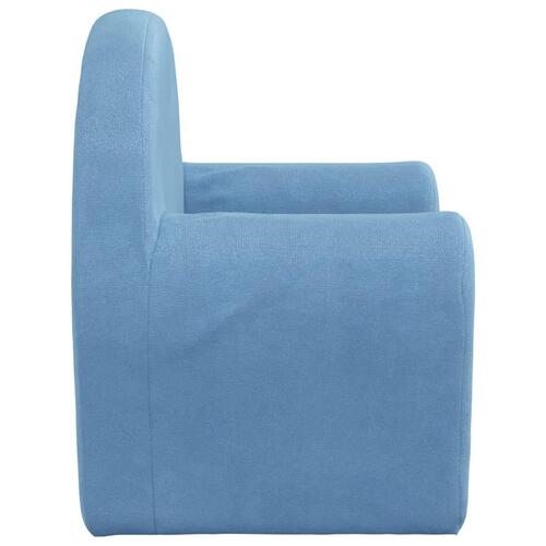 Sovesofa til børn blødt plys blå