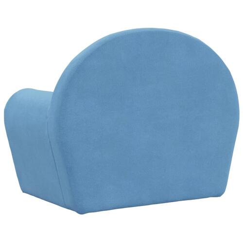 Sovesofa til børn blødt plys blå