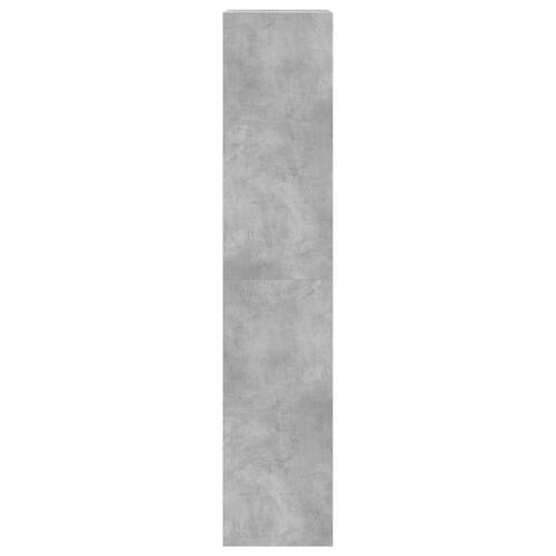 Skoskab med 4 vippeskuffer 60x42x204 cm betongrå