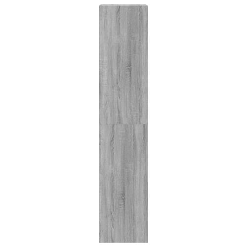 Skoskab med 4 vippeskuffer 60x42x108 cm grå sonoma-eg