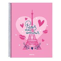 Notesbog Safta Paris Pink Marineblå A4 120 Ark